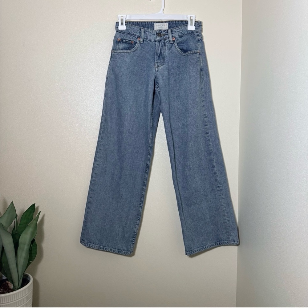 Motel Rocks Light Blue Flare Jeans